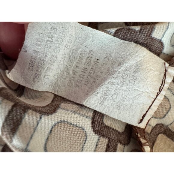 Y2K Forever 21 Made in USA Drape Neck Pattern Tank size Medium - Picture 7 of 9